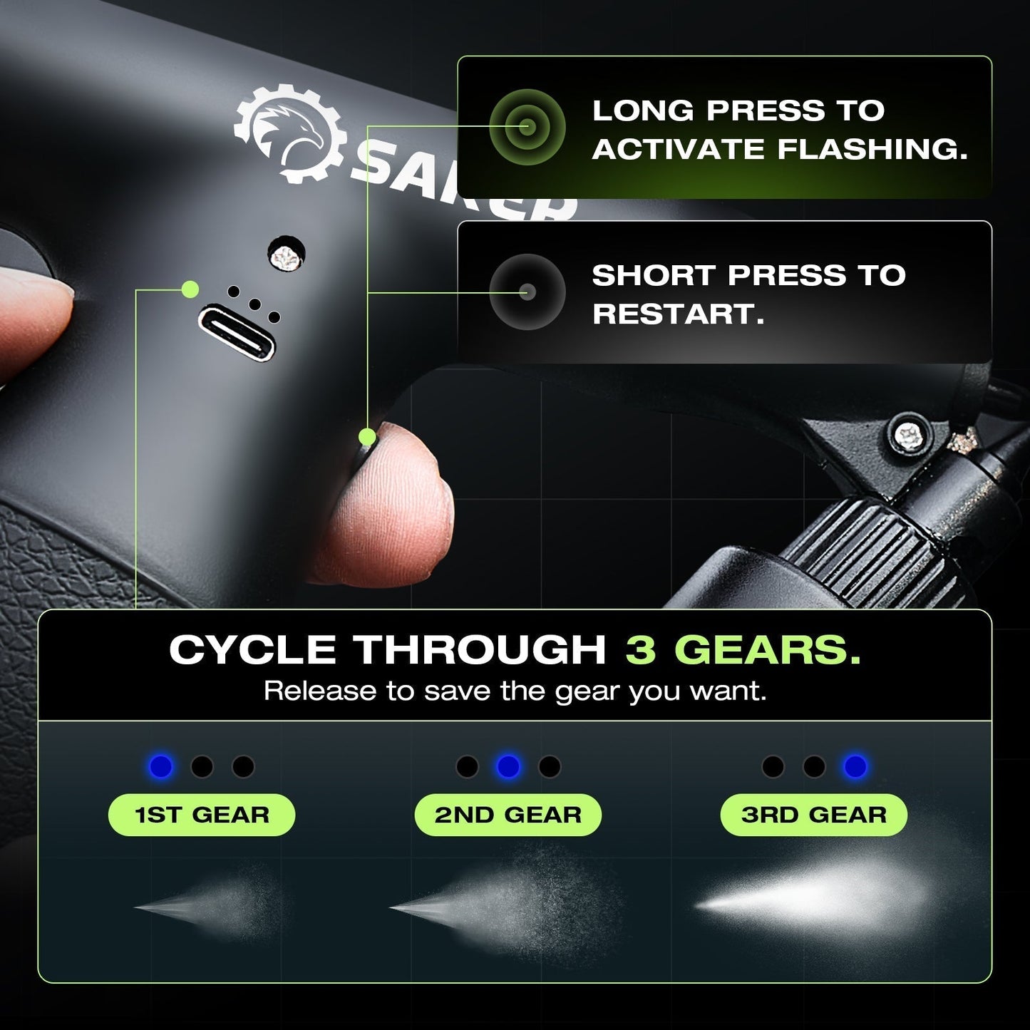 SAKER® Electric Spray Paint Gun