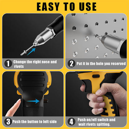 Sakerplus Brushless Rivet Gun Tool for Rivets