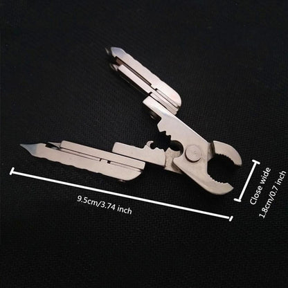 Hirundo 15 in 1 Multi-tool Pliers Tool Keychain Stainless Steel Combination EDC Tool