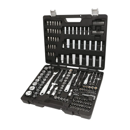 Assortment of 74 hex socket wrenches, 42 screwdriver bits, 30 screwdriver socket wrenches, 7 male wrenches