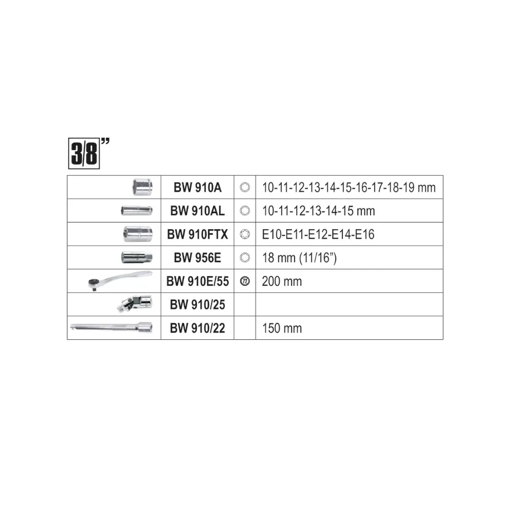 Assortment of 74 hex socket wrenches, 42 screwdriver bits, 30 screwdriver socket wrenches, 7 male wrenches