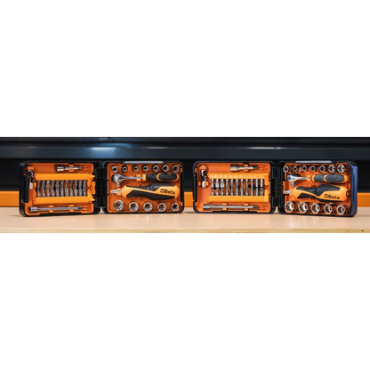 Assortment of 11 hexagon sockets, 21 bits and 7 accessories
